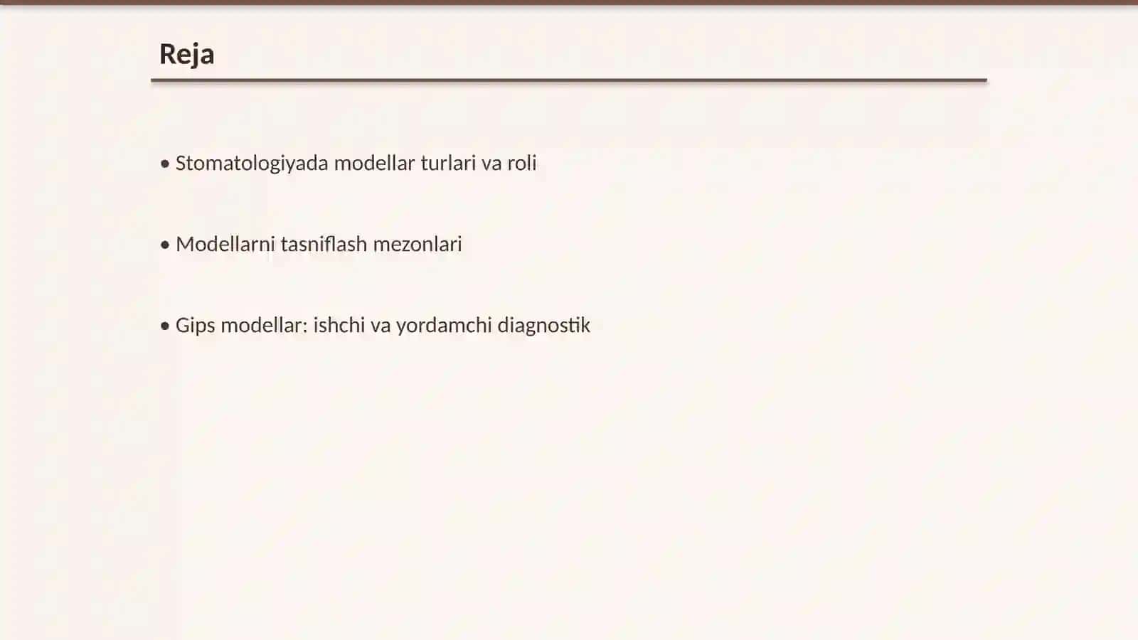 Stomatologiyada modellar va ularning turlari 2