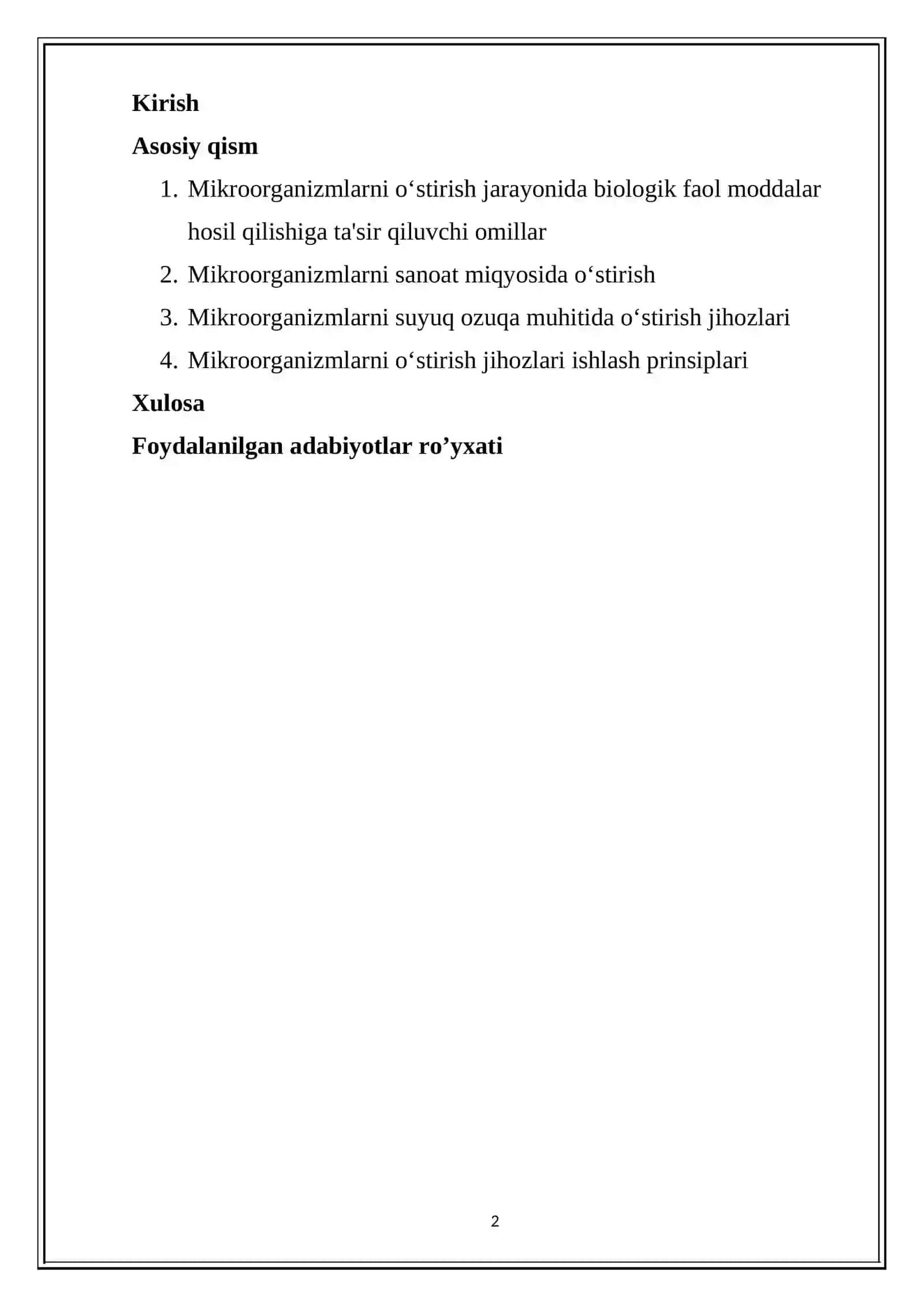 MIKROORGANIZMLARNI SUYUQ OZUQA MUHITIDA O’STIRISH JIHOZLARI 2