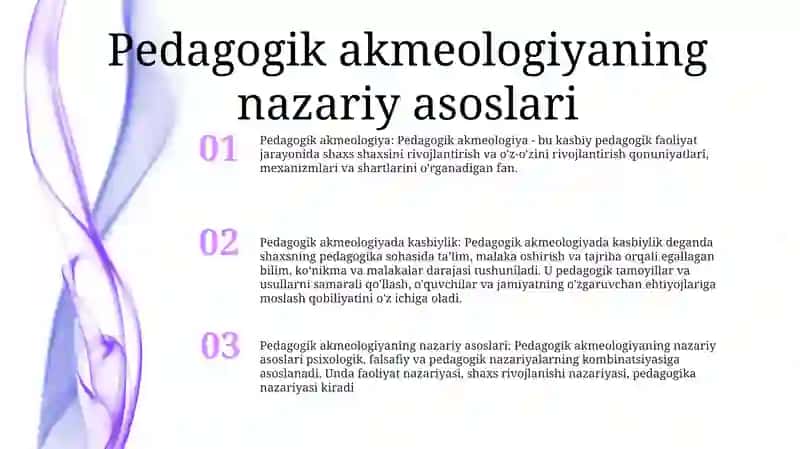 Professionalizim Pedagogik Akmealogiyaning Asosiy Tushunchasi 2