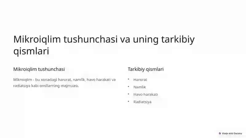 Kasalxona xonalari mikroiqlimining gigienik ahamiyati 2