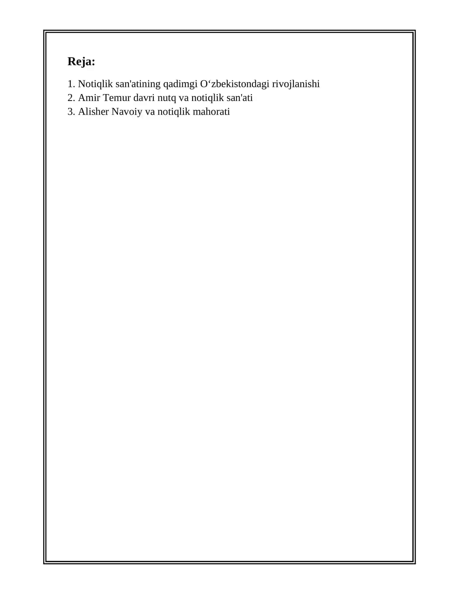 O‘ZBEK NOTIQLIK SAN’ATI TARIXINI O‘RGANISH 2