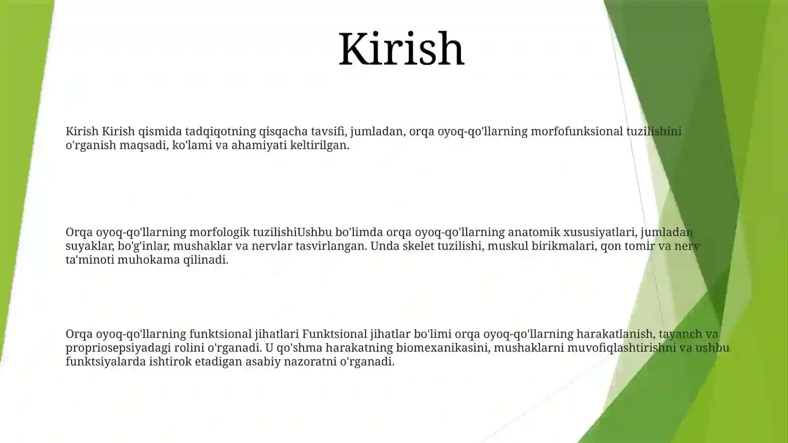 BoʻGʻIm Oyoqlarning Morfofunksinonal Tuzulishi 2