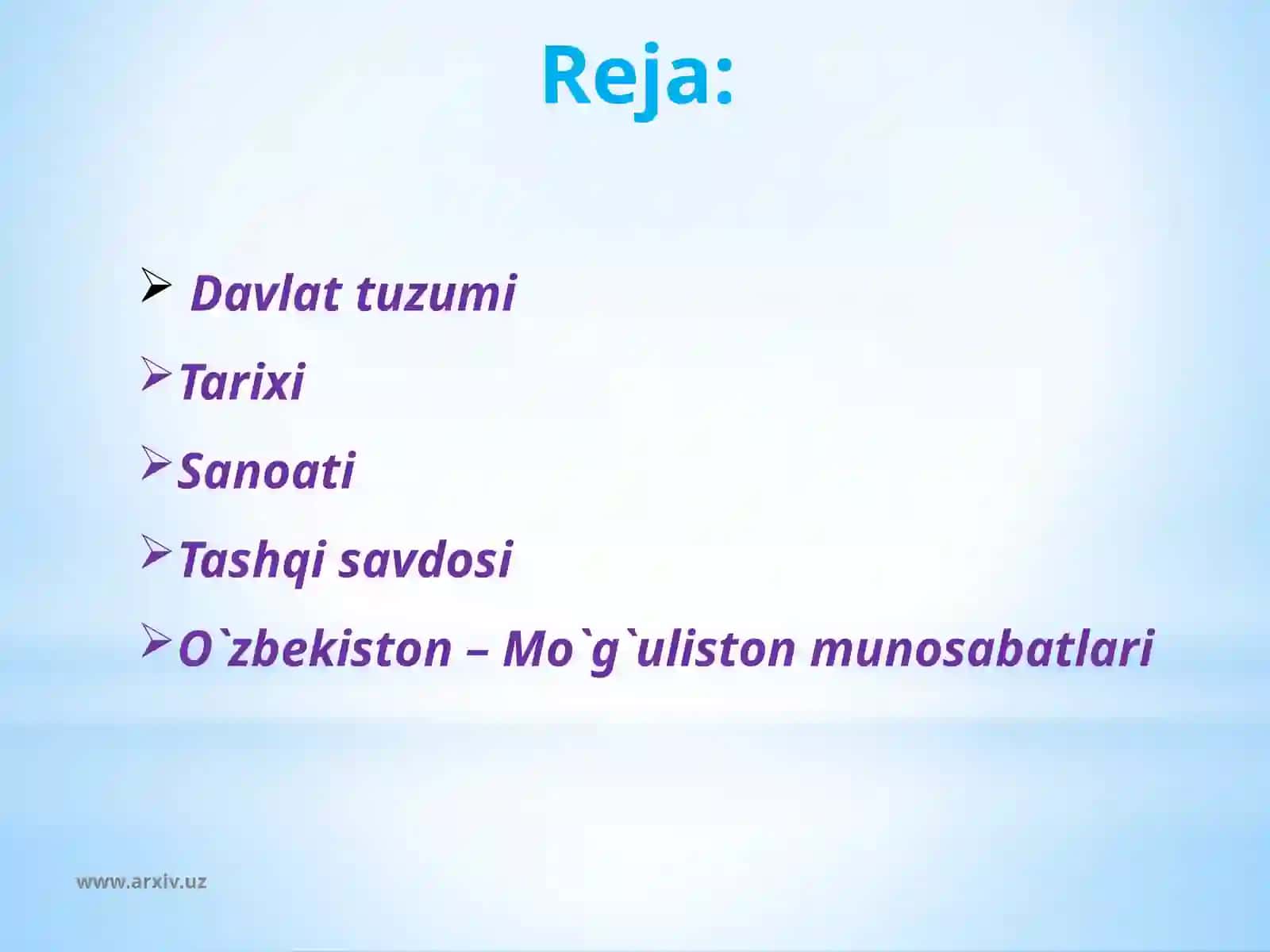 Davlattuzumi Tarixi Sanoati Tashqisavdosi 2