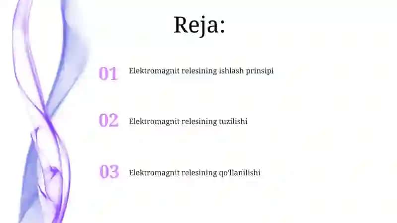 Elektromagnit relesining ishlash prinsipi 2