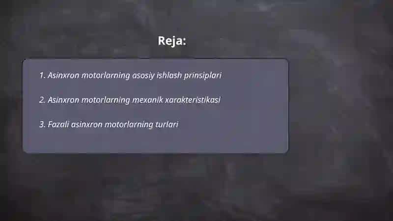 Asinxron motorlar 2