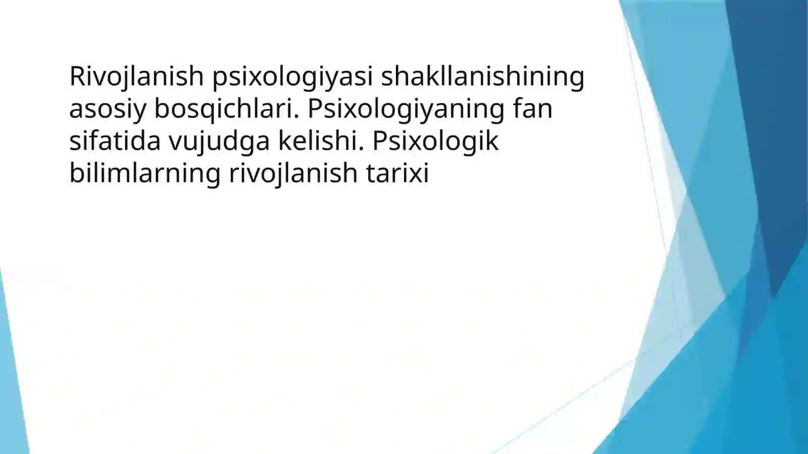 TALABASI YOQUBOVA NOZIMANING RIVOJLANISH PSIXOLOGIYASIDAN MUSTAQIL ISHI 2
