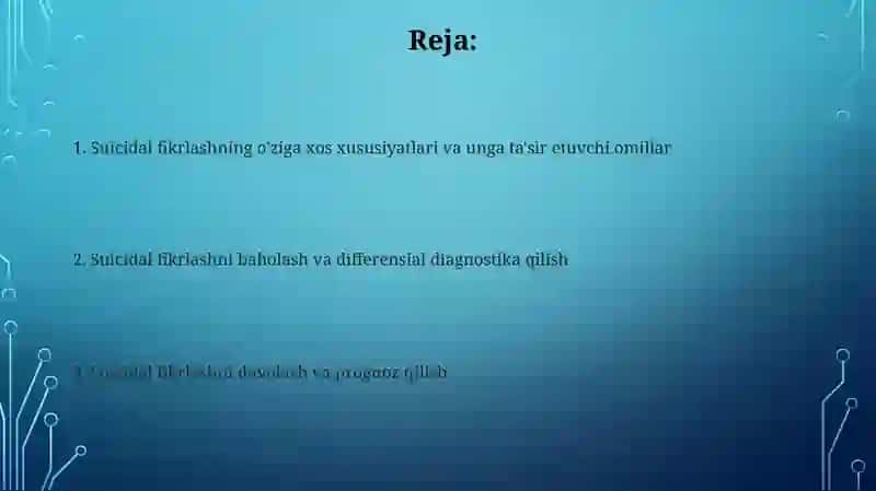 Bemorlarni suyitsidal fikrlashining óziga xos xususiyati 2