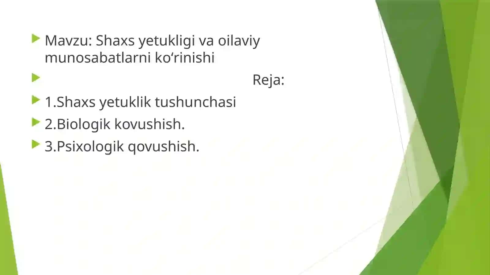 Shaxs yetukligi va oilaviy munosabatlarni kо‘rinishi 2