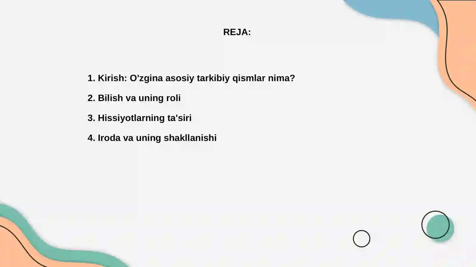 Ongning asosiy tarkibiy qismlari 2