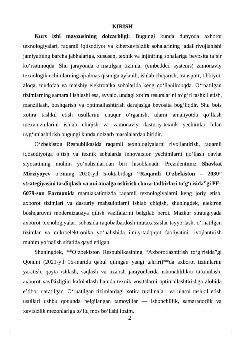 Xotira manzillash va bo‘limlash usullari (Memory Mapping, Bank Swit Ching) 2
