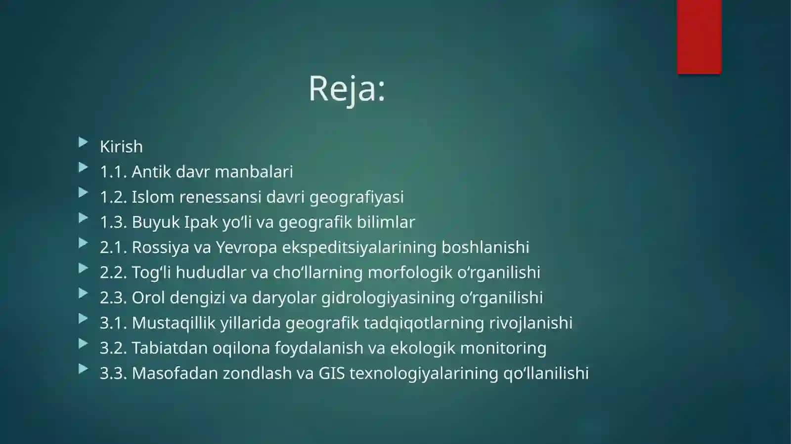 O‘zbekiston tabiatining geografiko‘rganiilishi tarixi 2