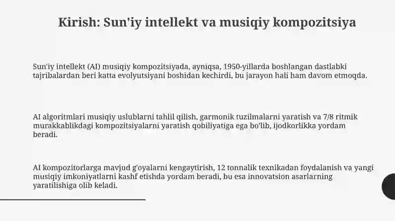Sun'iy intellekt va musiqiy kompozitsiya 2