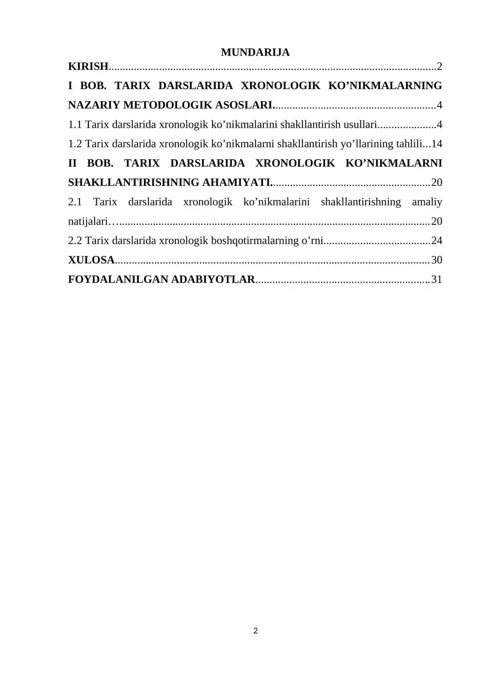 Tarix darslarida xronologik ko'nikmalarni shakllantirish usullari 2