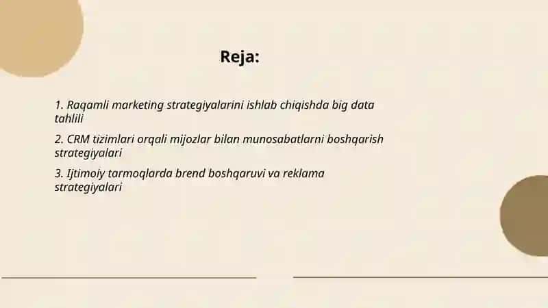 Axborot kommunikatsion texnologiyalar yordamida marketing strategiyalarini ishlab chiqish 2