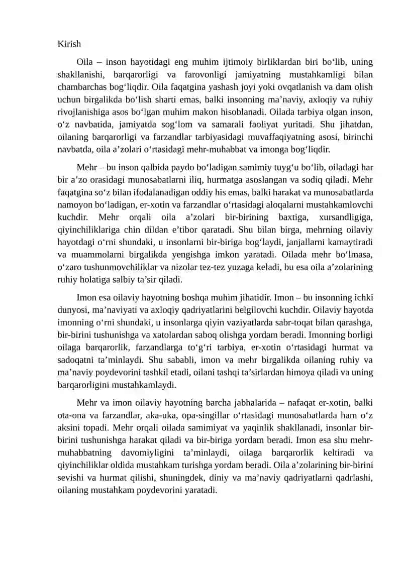 Mehr va imon tushunchalari, ularning ahamiyati 2