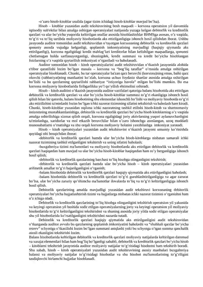 MAVZU. MAJBURIYATLAR AUDITI 2