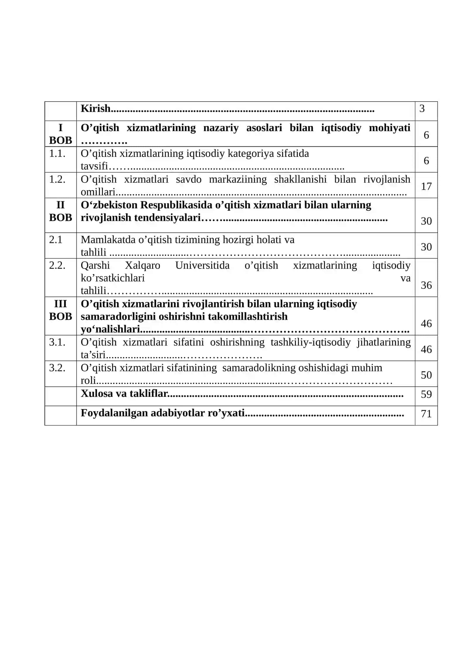 Ta’lim xizmatlarini rivojlantirishning iqtisodiy samaradorligini oshirish yo’llari 2