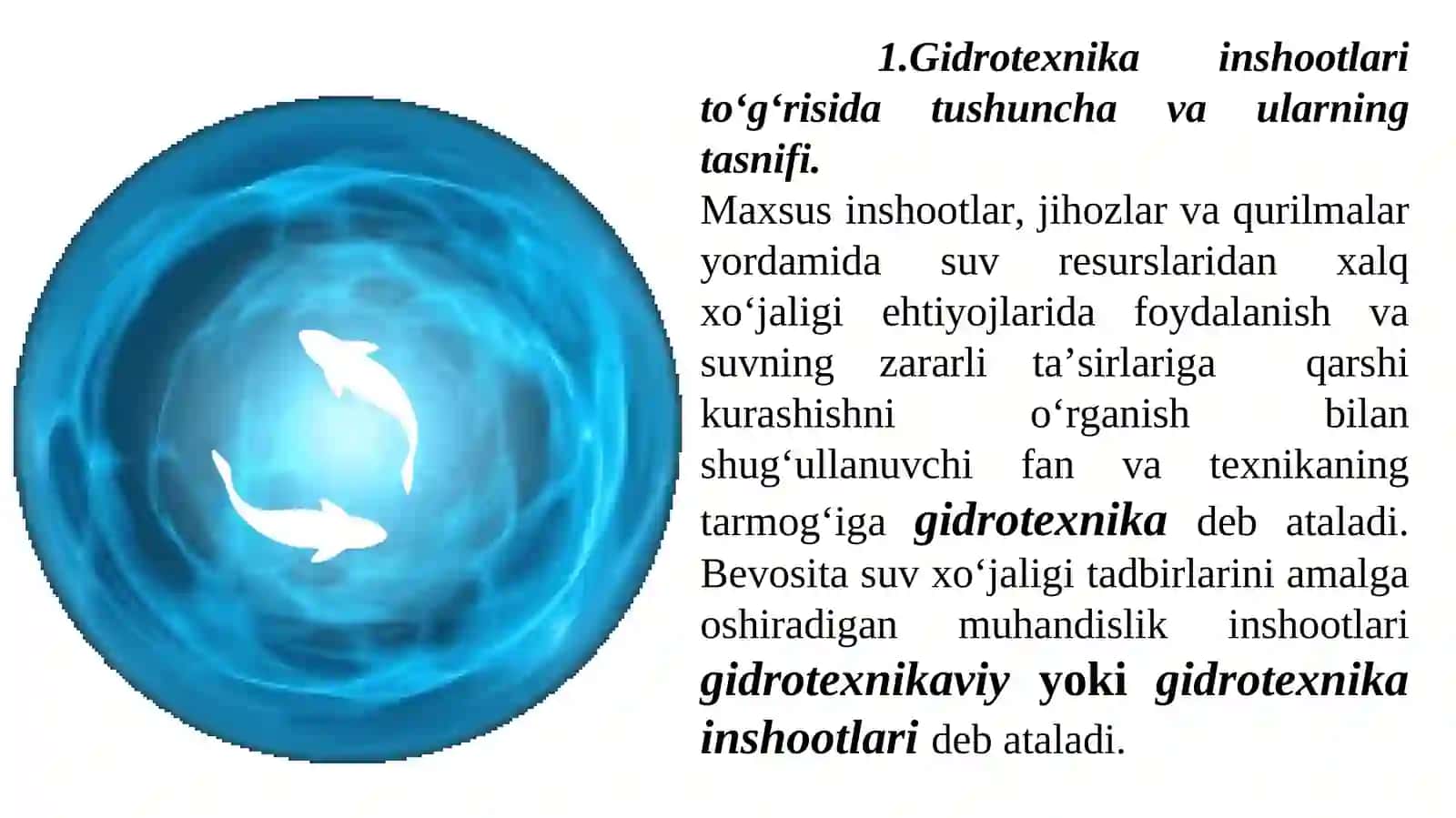 Gidrotexnika va gidrotexnika inshootlari 2