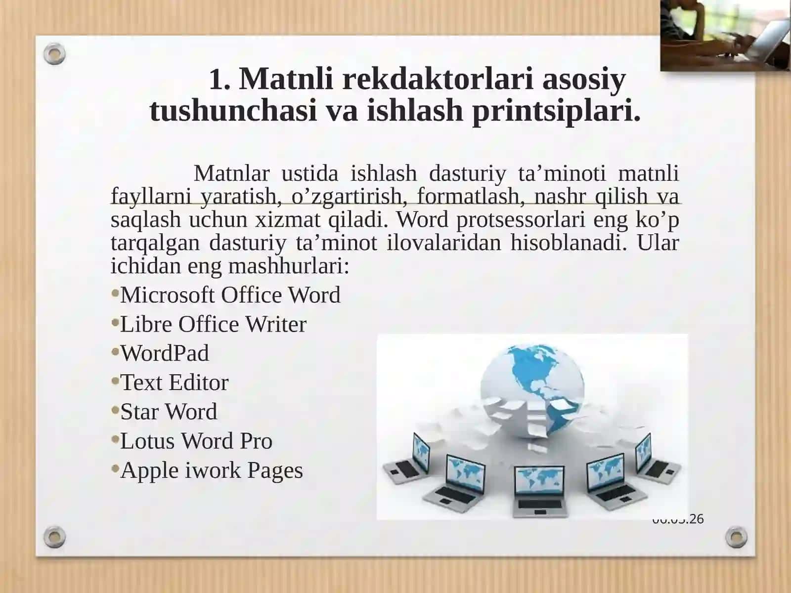 Matnli rеkdaktorlari 2