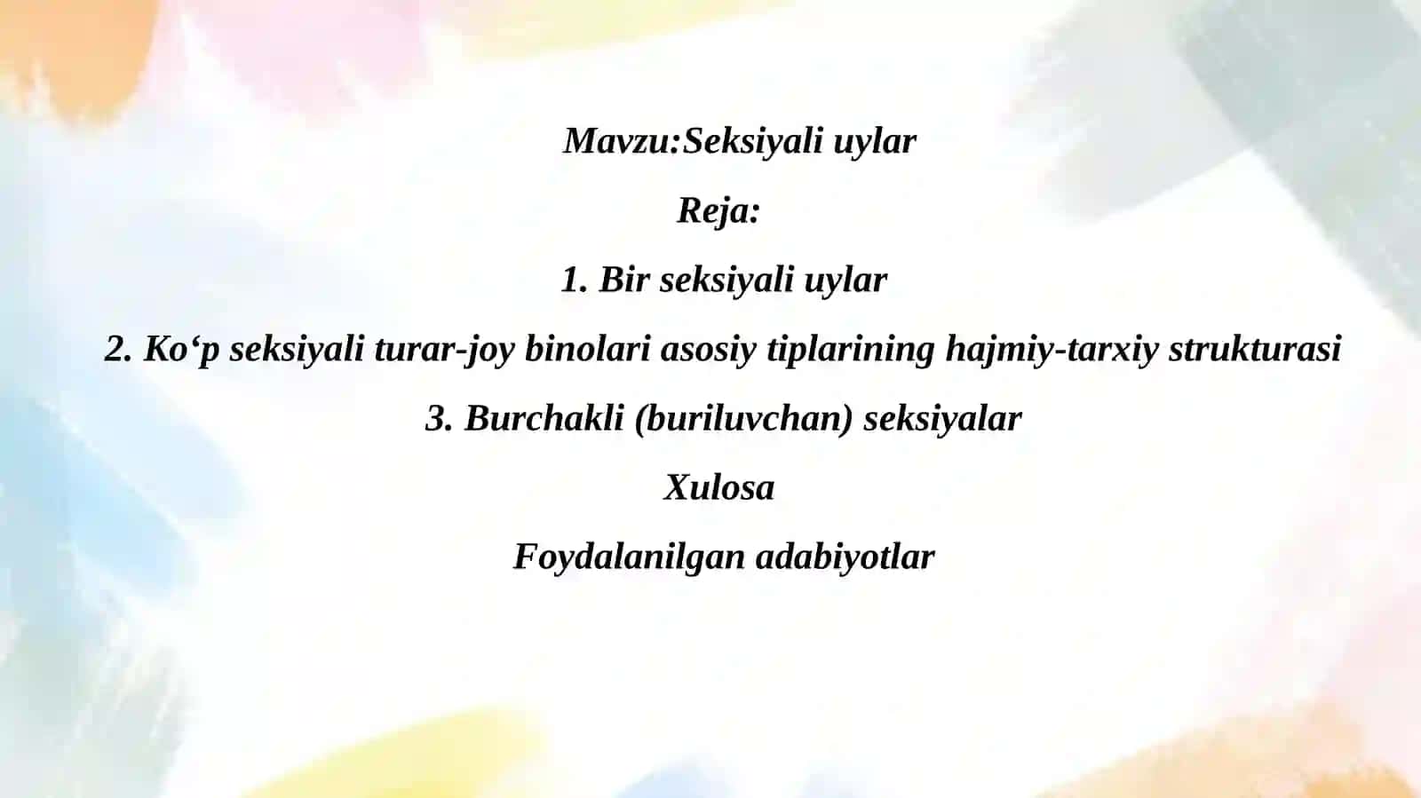 Seksiyalardagi joylar 2