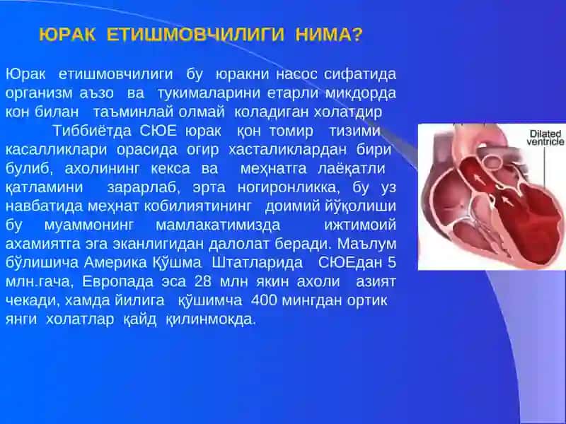 Юрак Етишмовчилиги ва уни даволаш(Артмия сидроми) 2