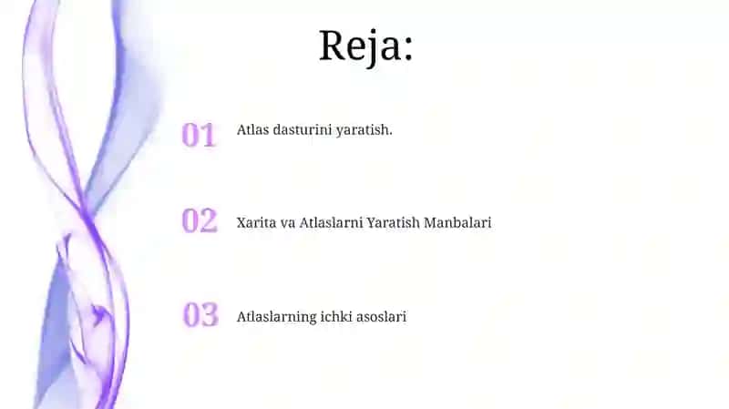 Atlas dasturini yaratish 2