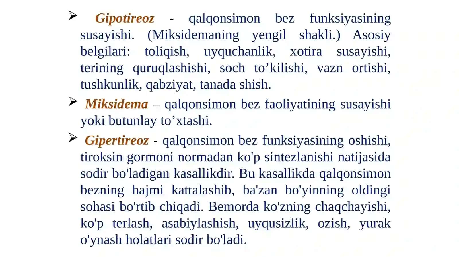 Endokrin bezlar tizimi 2