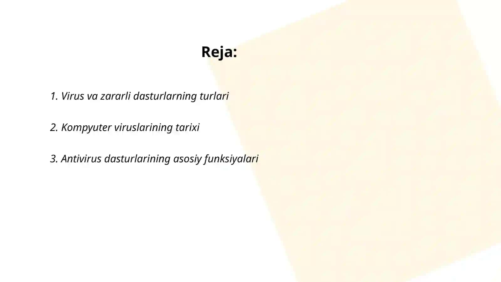 Viruslar va antivirus dasturlari 2