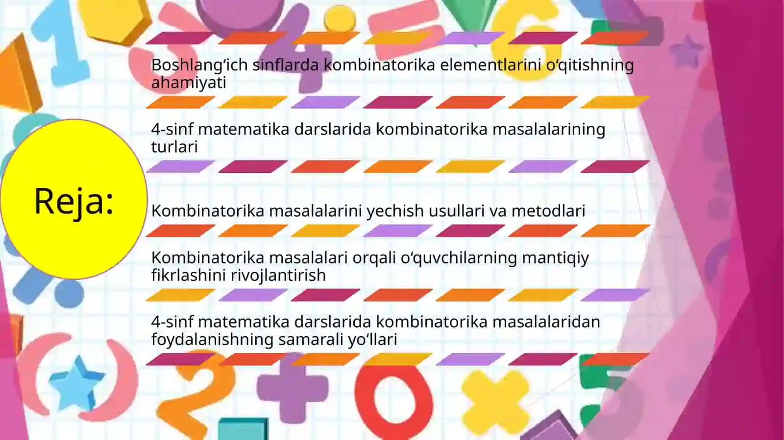 Boshlang‘ichsinf matematik darslarida kombinatorika masalalari (4-sinf) 2
