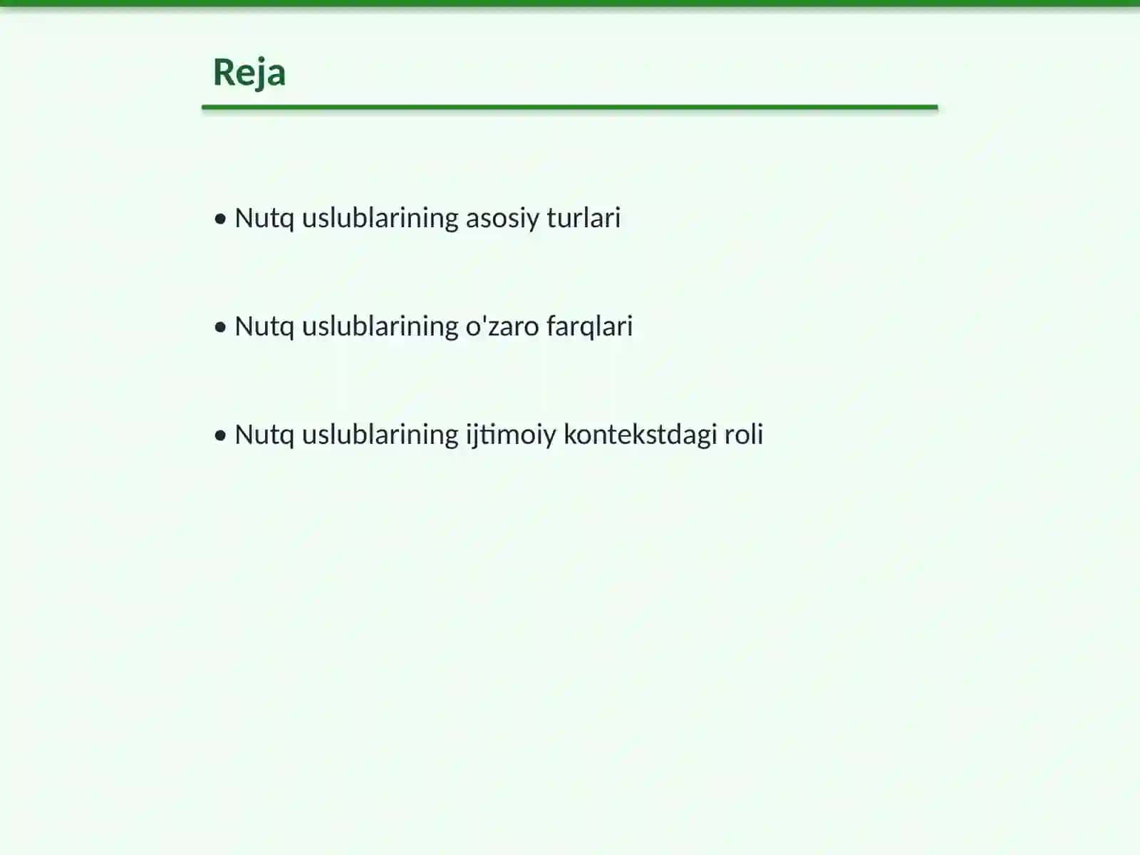Nutq uslublarining qiyosiy tavsifi 2