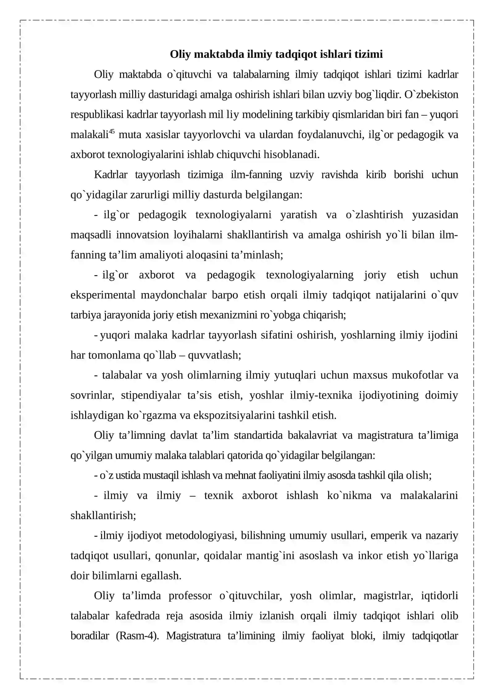 Ilmiy tadqiqotchilik faoliyatini shakllantirish asoslari 2