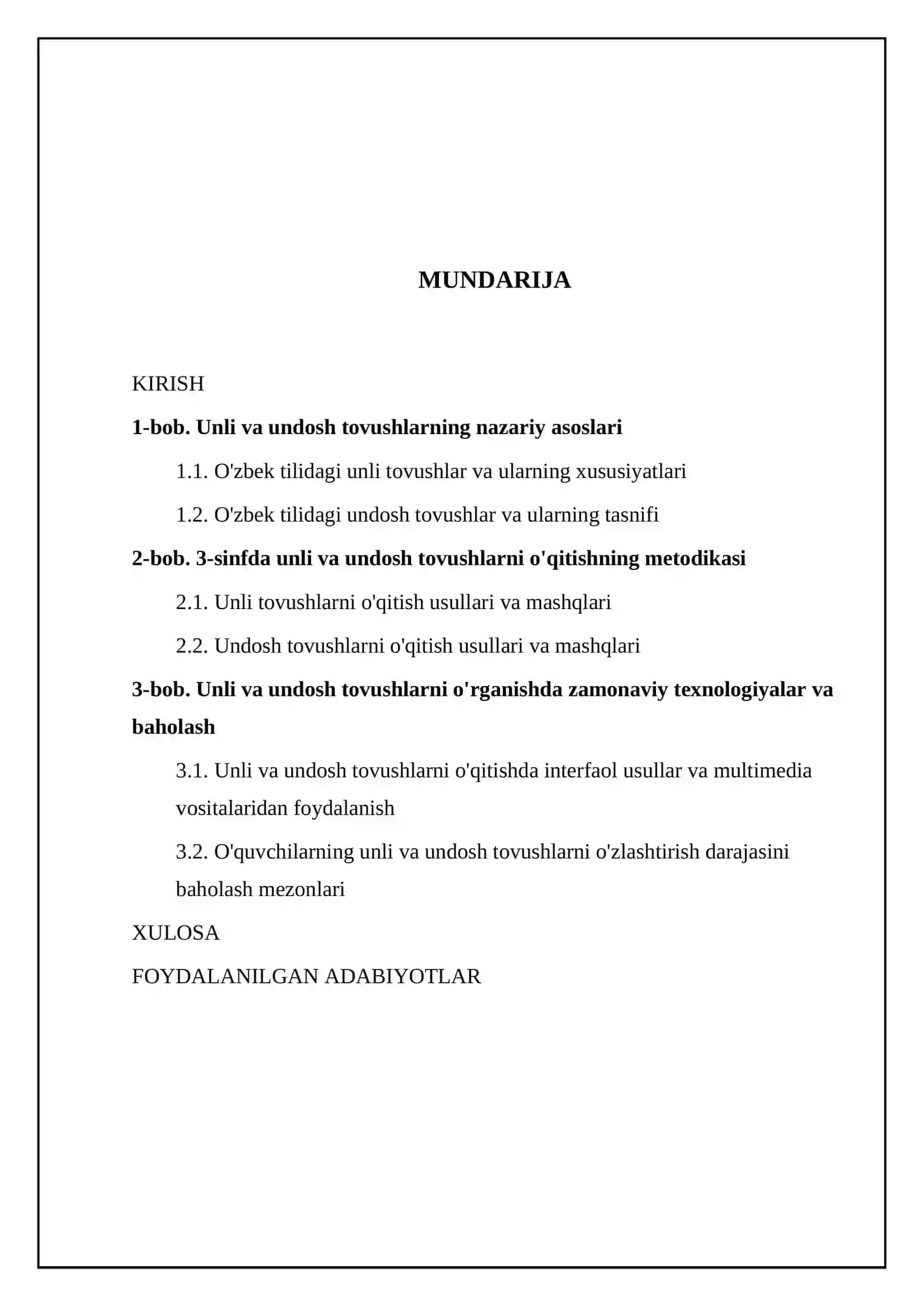 3- sinfda unli va undosh tovushlarni o’qitish metodikasi 2
