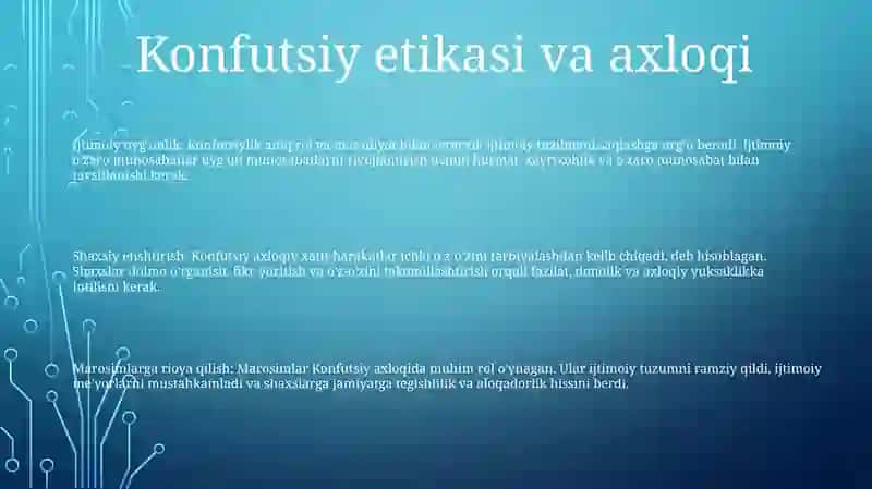 Konfutsiylik Ta'limotida Ijtimoiy-Axloqiy Masalalar 2