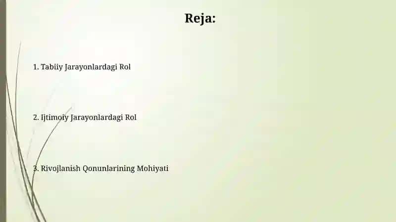 Rivojlanish qonunlarini mohiyati ularning tabiy va ijtimoiy jarayondagi oʻrni 2