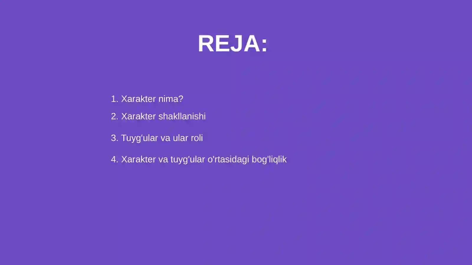 Xarakter va tuyg'u 2