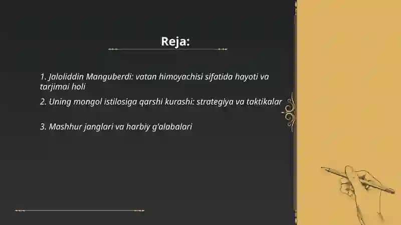 Jaloliddin Manguberdi Vatan himoyachisi 2