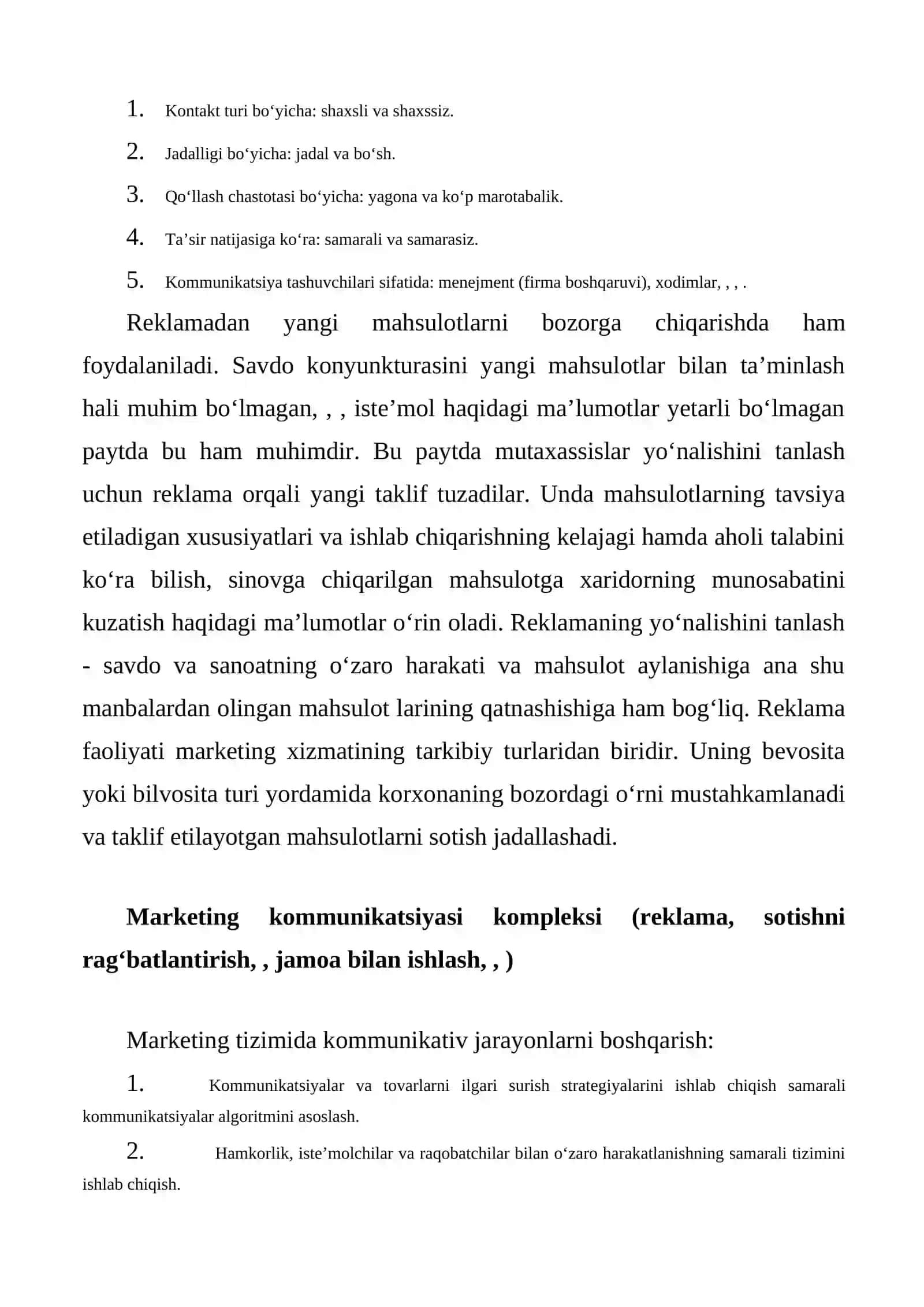 Marketing tizimida kommunikatsiya jarayonlar 2