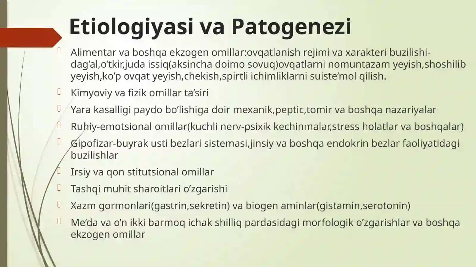 Yara kasalligi.Oshqozon va o'n ikki barmoqli ichak yara kasalligi.Stenoz 2