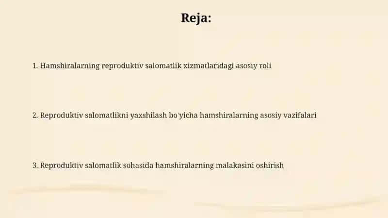 Reproduktiv salomatlikning asoslari 2