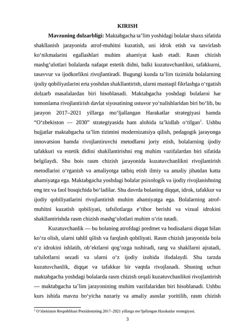 Maktabgacha yoshdagi bolalarda rasm chizishdagi kuzatuvchanlikni rivojlantirish 2