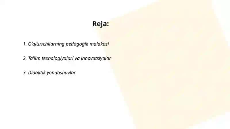 Oʻqituvchi kasbiy kompetetentsiyasini shakllantirish tizimi 2