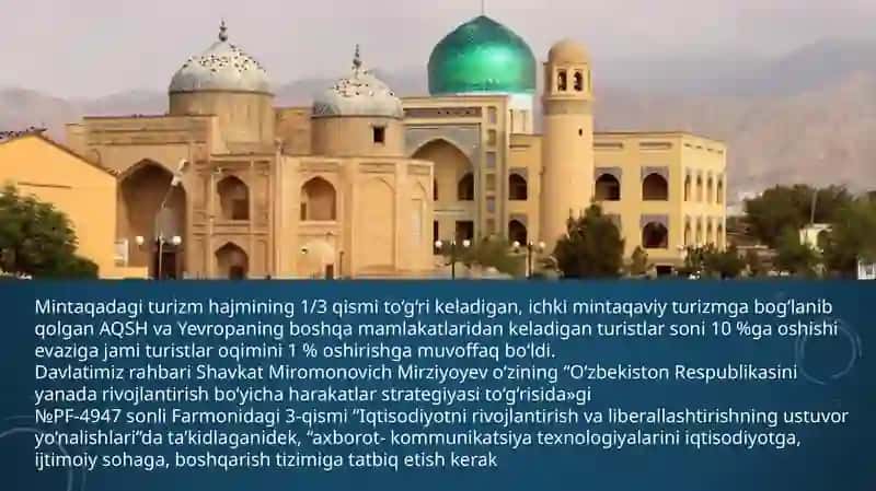 Markaziy Osiyo turizmi imkoniyatlarini tahlil qilish usullari 2
