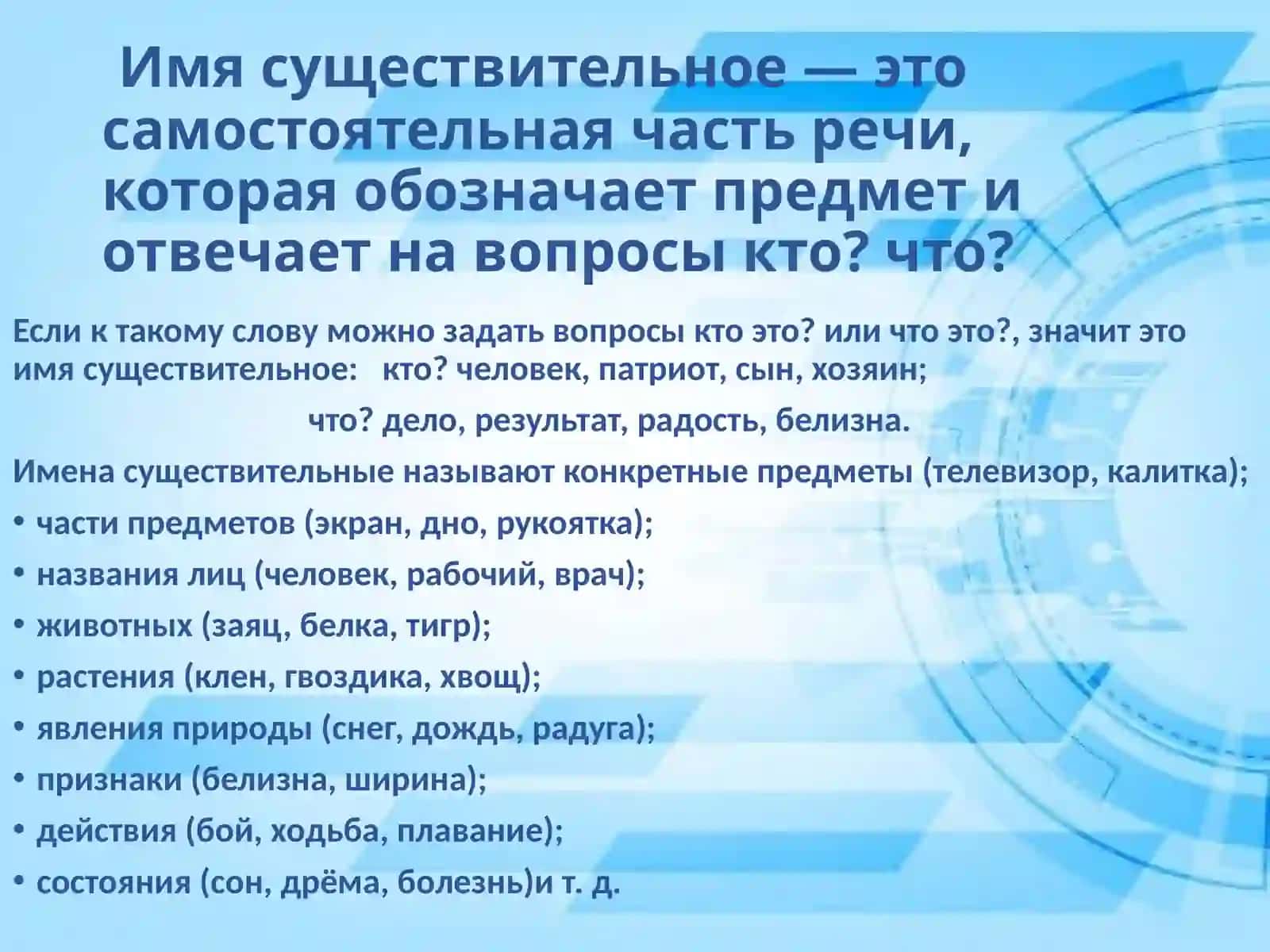 Имя существительное 2