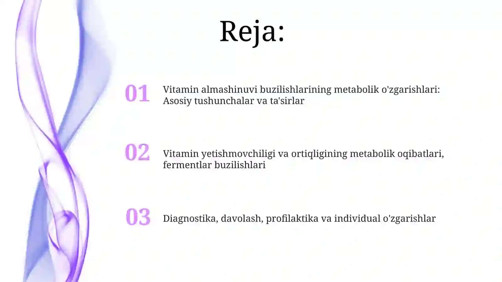 Vitaminlar almashinuvi buzilishining metabolik oqibatlari 2