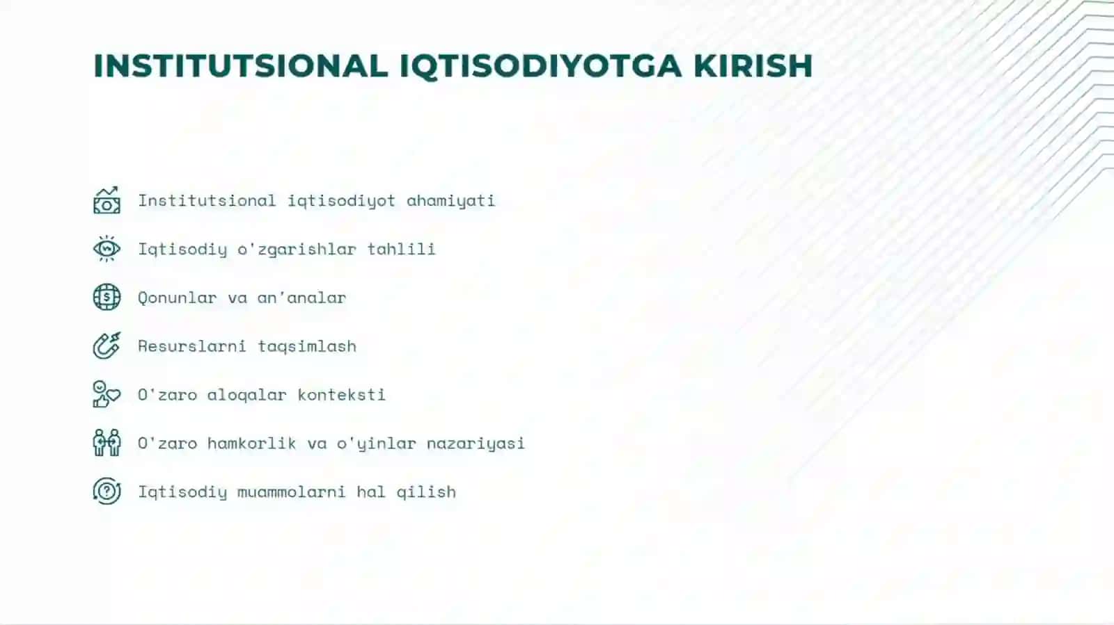 INSTITUTSIONAL ECONOMICS 2