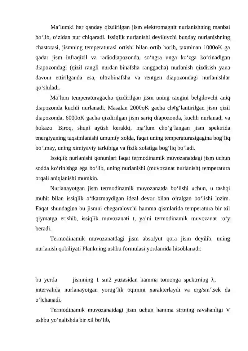 Astrofizika va nurlanish 2