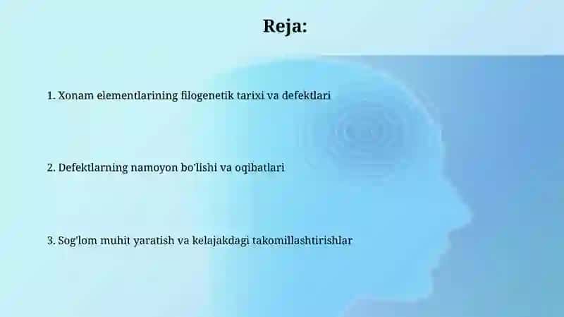 Odamda rivojlanishning filogenetik nuqsonlari 2