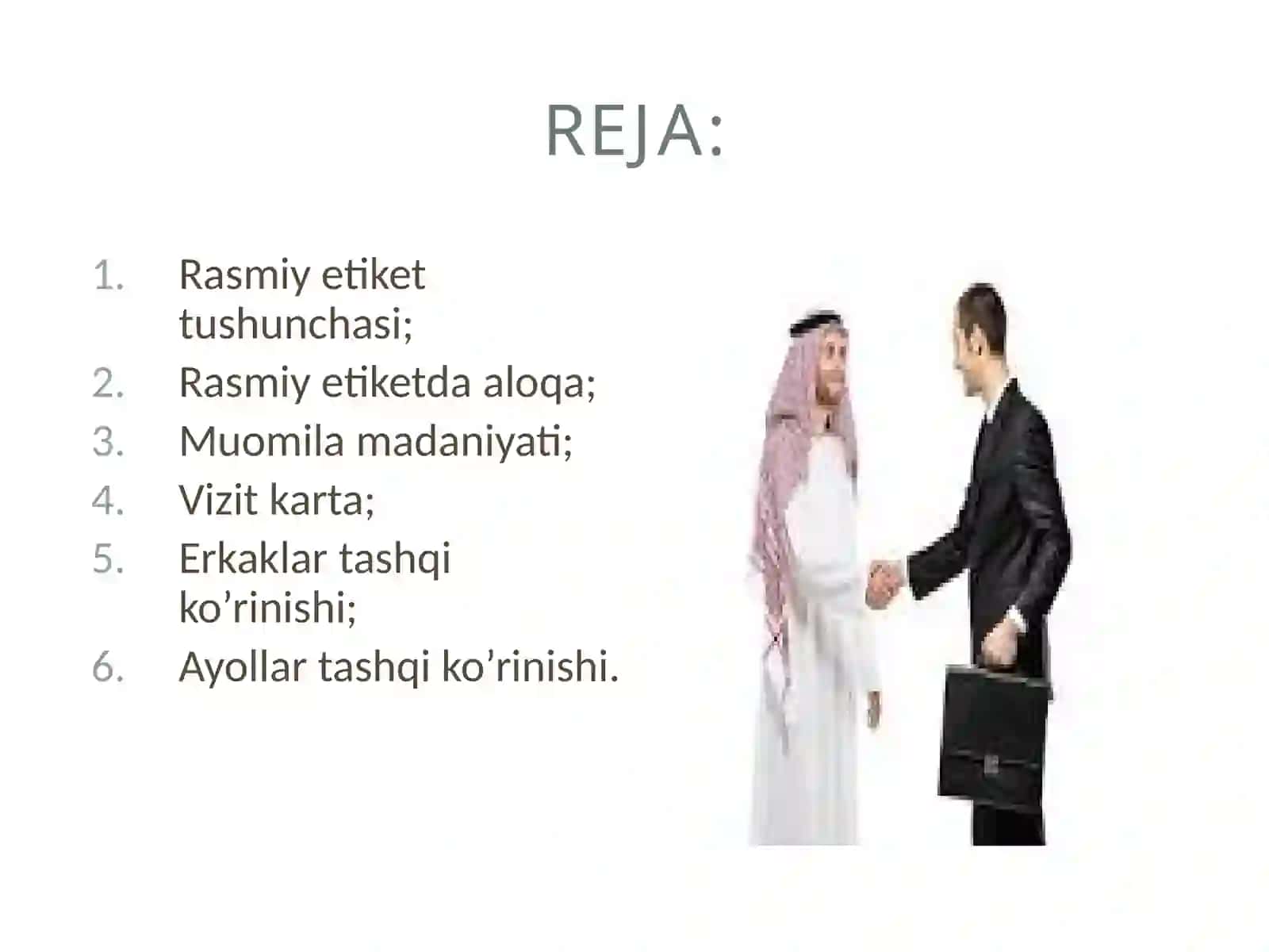 Rasmiy Etiket 2