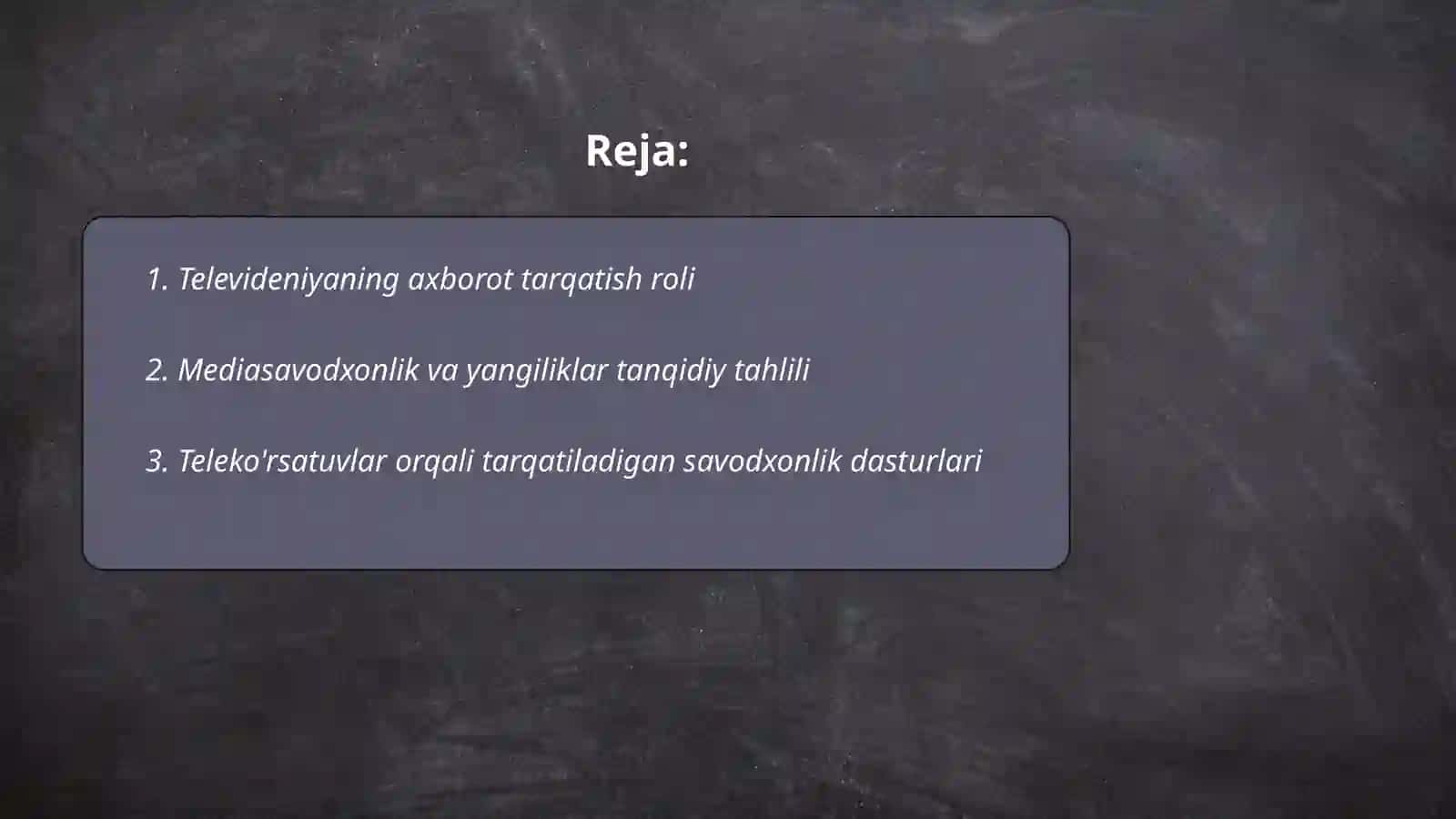 Mediasavodxonlik ko'nikmalarini rivojlantirishda televideniyaning roli 2