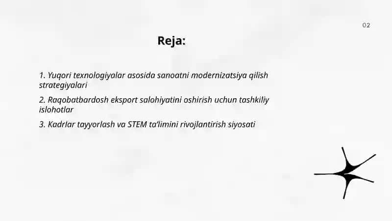 Raqobatdoshligini oshirish va mavqeyini mustaxkamlash 2